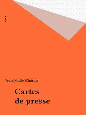 cover image of Cartes de presse